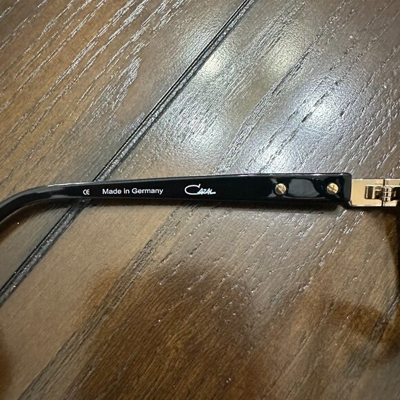 NEW Cazal Sunglasses 627 Black Gold Clear Lenses - Picture 4 of 9